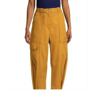 Tory Burch Mustard Cargo Pants